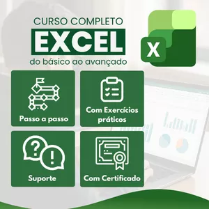 Imagem do curso A Jornada do Excel: do dia a dia ao nível profissional