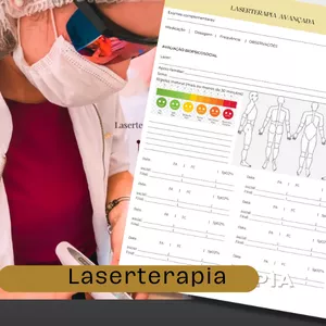 Imagem de capa para o Ebook FICHA EDITÁVEL:  ANAMNESE PARA LASERTERAPIA | FOTOTERAPIA