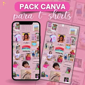 Imagem de Pack canva para T-shirt criado por Mikaelly Alves  na hotmart