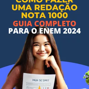 Imagem de Ebook - Como Fazer uma Redação Nota 1000: Guia Completo para o ENEM 2024 criado por Danilo Martins na hotmart
