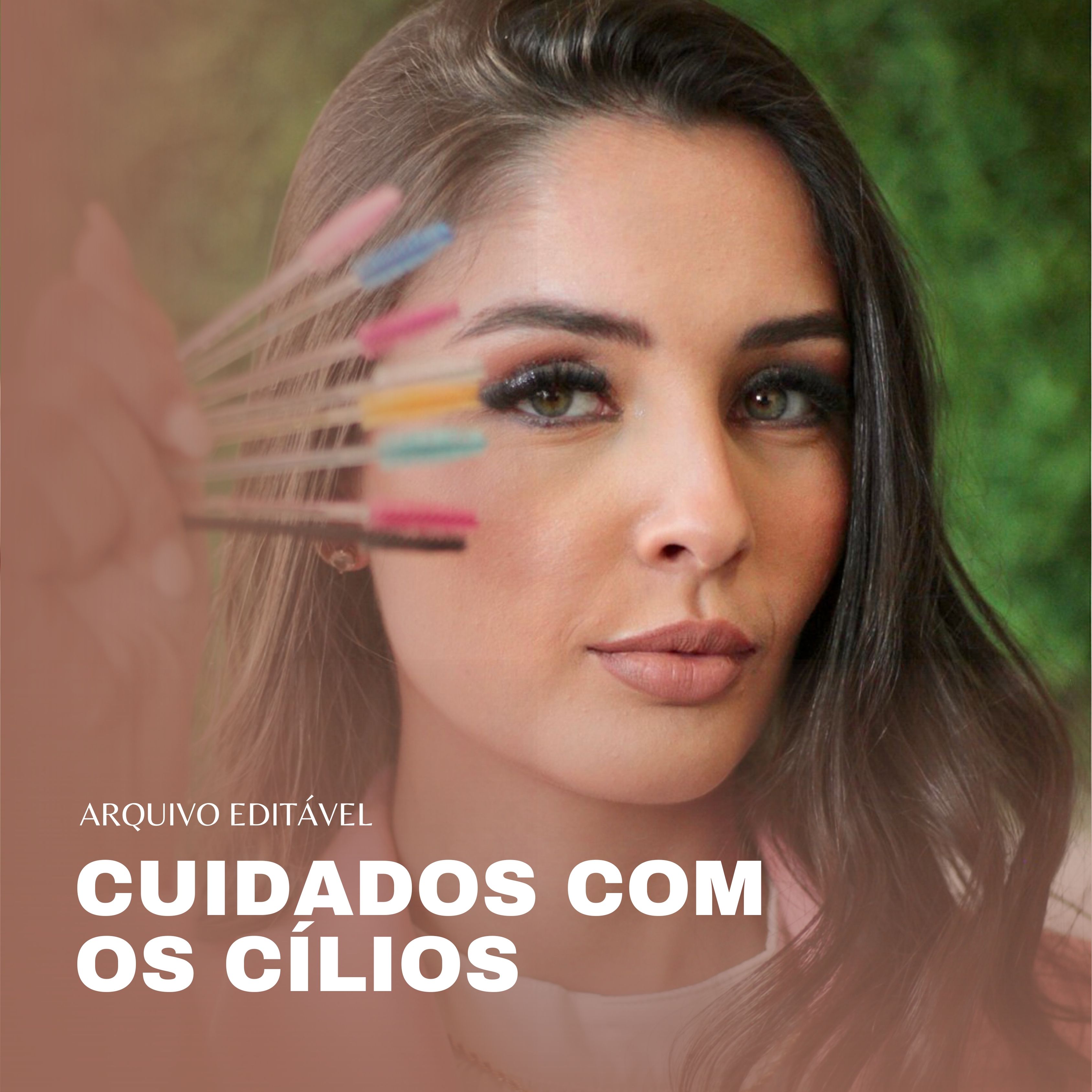 Ficha de Cuidados com cílios Editável Alta Qualidade Larissa Costa