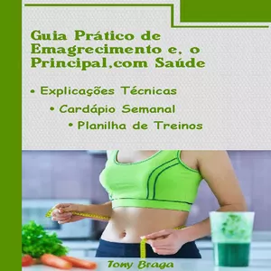 Imagem de capa para o Ebook Guia Prático de Emagrecimento com Saúde