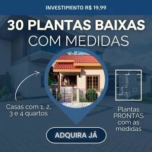 Imagem do curso 30 Plantas de Casas Prontas com Medidas - Projetos Funcionais para Todos os Estilos!