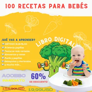 Imagen de portada para Curso online 100 Recetas para bebés
