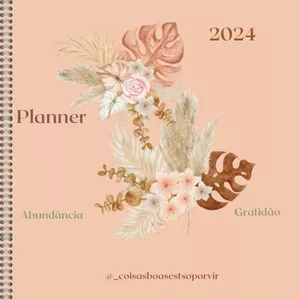 Imagem de capa para o Ebook Planner da Gratidão e Abundância