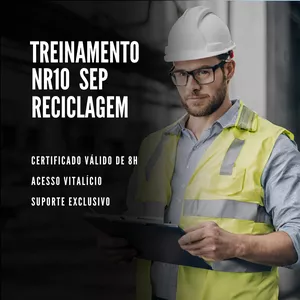 Imagem de TREINAMENTO NR10 SEP RECICLAGEM criado por DLP Consultoria Técnica na hotmart