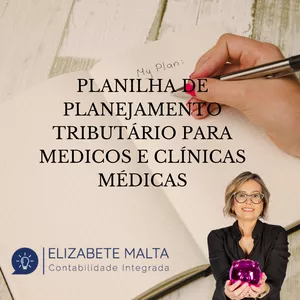 Imagem de capa para o Ebook PLANILHA PLANEJAMENTO TRIBUTÁRIO PARA MÉDICOS E CLÍNICAS MÉDICAS