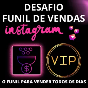 Imagem de capa para o Curso online Desafio Funil com Instagram VIP