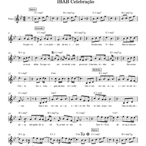 Imagem de capa para o Ebook Cartas Para o Mundo - IBAB Celebração CIFRA - MELODIA E LETRA