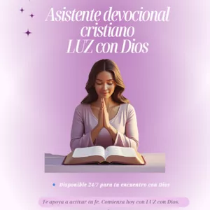 Imagen de portada para Ebook ✨ Asistente devocional cristiano LUZ con Dios