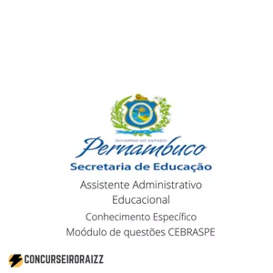 Imagem de capa para o Ebook  Conhecimento específico Assis. Admi. Educacional SEE PE 2022