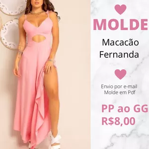 Imagem de capa para o Ebook Molde macacão Fernanda 