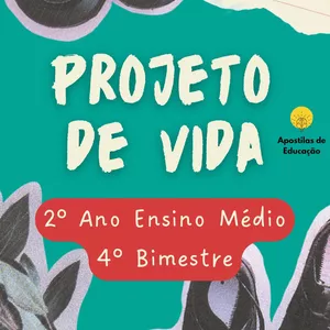Imagem de capa para o Ebook Projeto de Vida 2º Ano 4º Bimestre (Ensino Médio) - Apostila com Planos de Aula