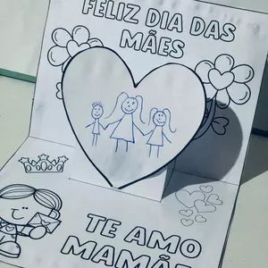 Imagem de capa para o Ebook CARTÃO INTERATIVO 3D – DIA DAS MÃES