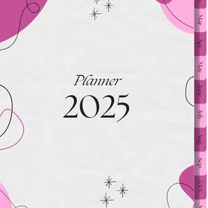 Cover image for Ebook Purple/Pink Planner 2025