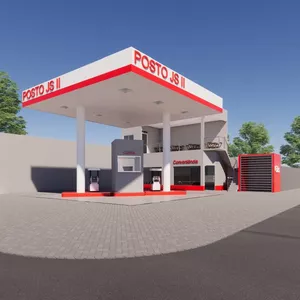 Imagem de capa para o Curso online Projeto Arquitetônico de Posto de Combustível - Revit - .rvt