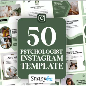 Cover image for Ebook 50 Psychology Canva Templates