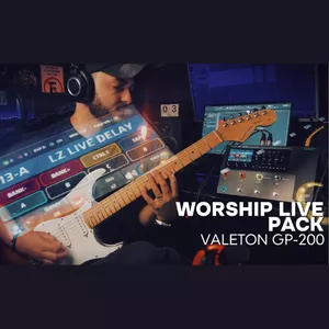 Imagem de capa para o Curso online LZ WORSHIP LIVE PACK 8 PRESETS + IRS VALETON GP-200