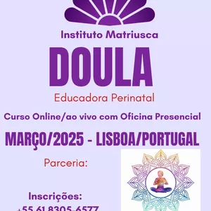 Imagem de capa para o Curso online CURSO DE DOULA - ESPECIAL PORTUGAL 