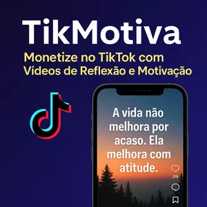 Imagem do curso Tik Motiva - Monetize no TikTok com Vídeos de Reflexão e Motivação.