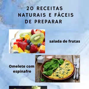 Imagem de capa para o Ebook 20 RECEITAS NATURAIS E FÁCEIS