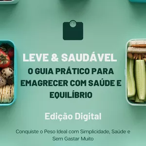 Imagem de capa para o Ebook LEVE &amp; SAUDÁVEL 