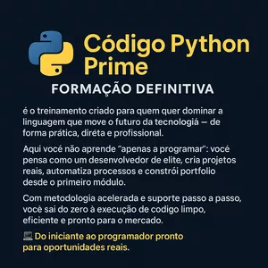 Imagem de capa para o Curso online Código Python Prime – Formação Definitiva