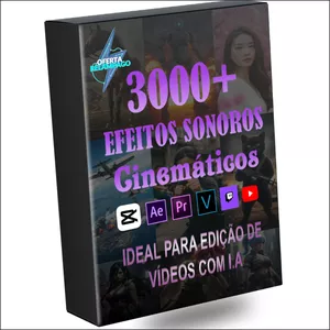 Imagem de capa para o Curso online 3000+ Efeitos Sonoros Cinemáticos - IDEAL PARA EDIÇÃO DE VÍDEOS COM IA