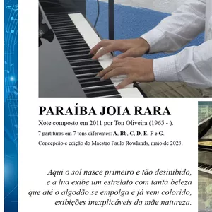 Imagem de capa para o Ebook PARTITURA de PARAÍBA JOIA RARA