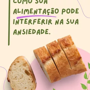 Imagem de capa para o Ebook Como sua alimentação pode interferir na sua ansiedade.