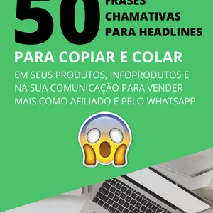 Imagem de capa para o Ebook 50 FRASES CHAMATIVAS PARA HEADLINES