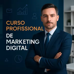 Imagem de capa para o Ebook Curso de Marketing Digital focado em Redes Sociais e E-commerce (20 Ebooks)
