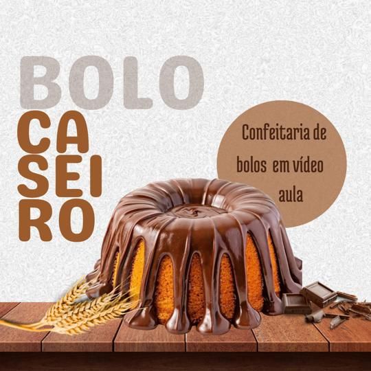 Imagem do curso Confeitaria de bolo caseiro em vídeo aula lucrativo