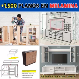 Imagen de portada para Curso online MELAMINA VIP ¡+1500 PLANOS LISTOS PARA CONSTRUIR!