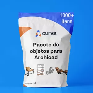 Imagem de capa para o Curso online Pacote de objetos para o Archicad da Curva [+1000]