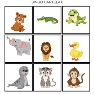 Imagem de capa para o Ebook BINGO DE ANIMAIS