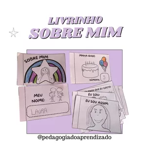 Imagem de capa para o Ebook LIVRINHO - SOBRE MIM  + ATIVIDADES VOLTA ÀS AULAS 