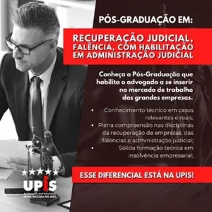 Imagem de capa para o Curso online Recuperação Judicial, Falência com Ênfase em Administração Judicial