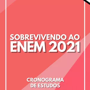 Imagem de capa para o Ebook Cronograma Sobrevivendo ao ENEM 2021