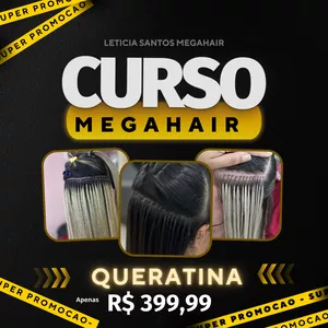 Imagem de capa para o Curso online Megahair de queratina