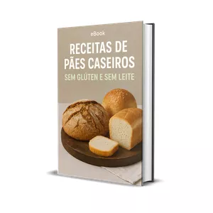 Imagem de capa para o Ebook 110 Receitas de Pães Caseiros Sem Glúten e Sem Leite