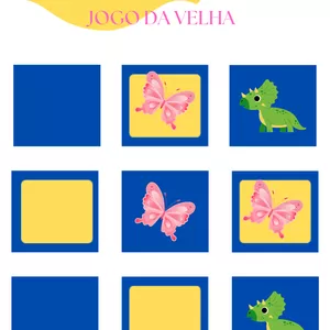 Imagem de capa para o Ebook Jogo da velha divertido- PDF 