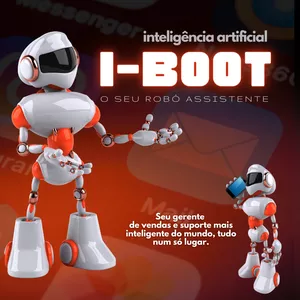 Imagem de capa para o Curso online I-BOOT O SEU ROBÔ ASSISTENTE - Inteligência Artificial Seu Gerente de Vendas  Marketing e Suporte Técnico e Tudo num só lugar 24hs x 365 Dias 