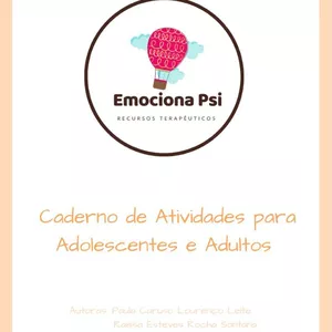Imagem de capa para o Ebook Caderno de Atividades para Adolescentes e Adultos