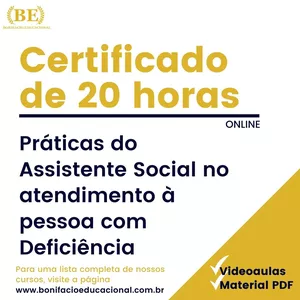 Imagem de capa para o Curso online Práticas do Assistente Social no atendimento à pessoa com Deficiência