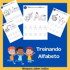 Imagem de capa para o Ebook Treinando Alfabeto