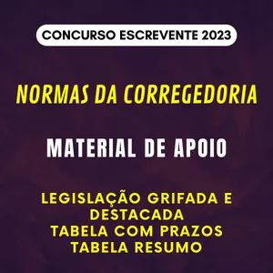Imagem de capa para o Ebook Normas da Corregedoria TJ SP 2023 - Tabela de Prazos, Tabelas Resumos e Apostila Teórica