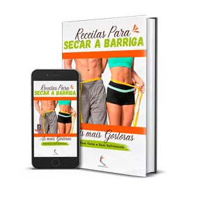 Imagem de capa para o Ebook Receitas Para Secar a Barriga
