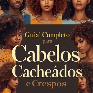 Imagem de capa para o Ebook Guia completo para cabelos cacheados e crespos.