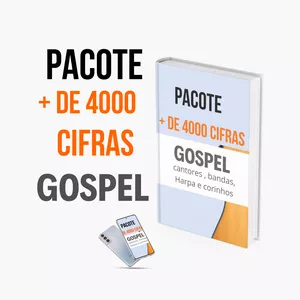 Imagem de capa para o Ebook Mais de 4000 Cifras Gospel